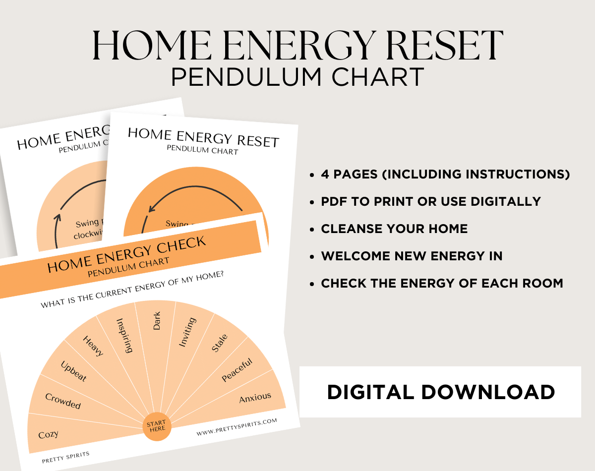 Home Energy Reset Printable Pendulum Chart Set