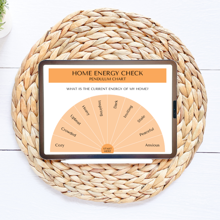 Home Energy Reset Printable Pendulum Chart Set