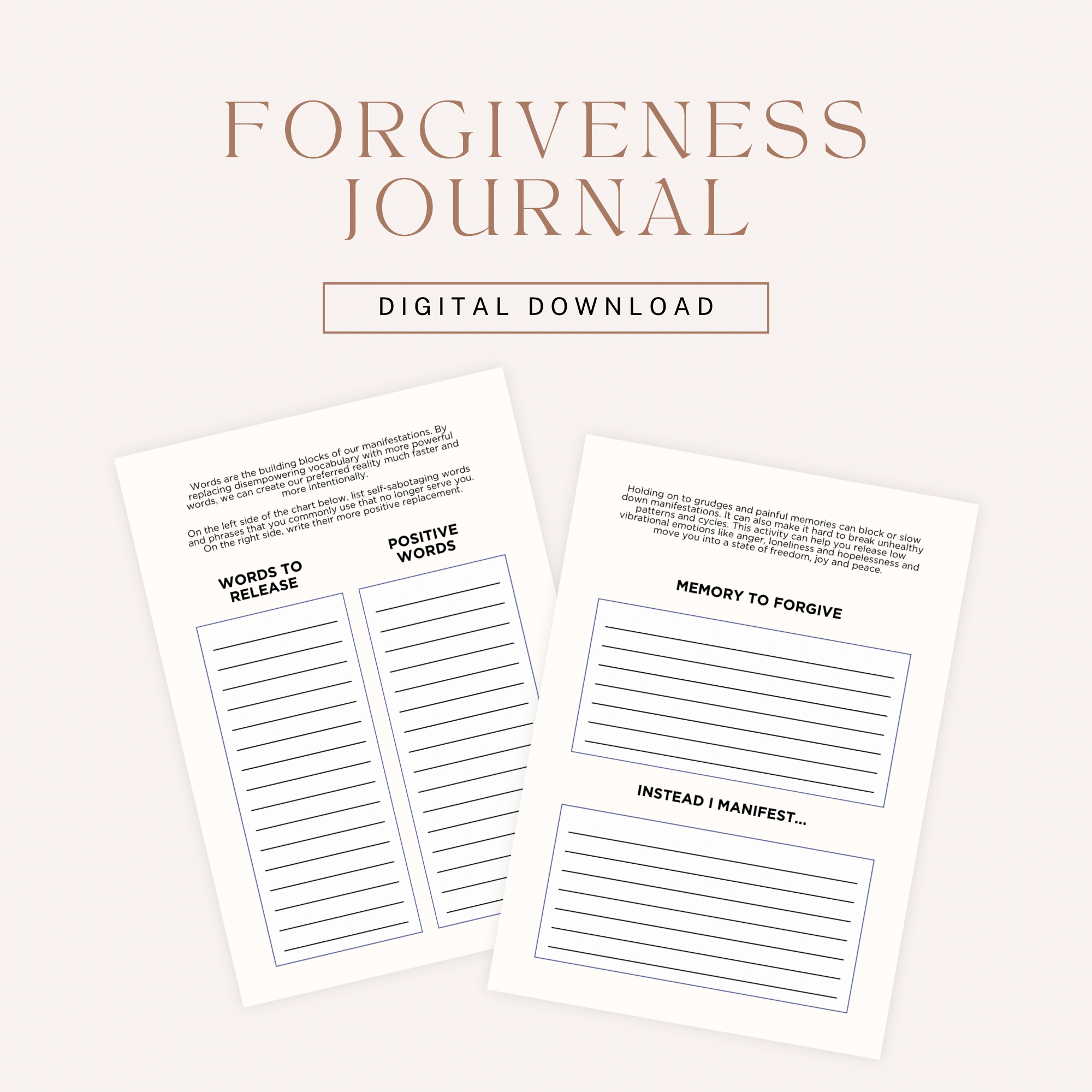Forgiveness Journal Pretty Spirits