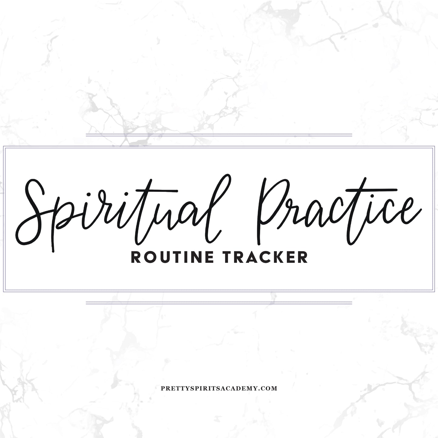 Spiritual Practice Routine Tracker Digital Download
