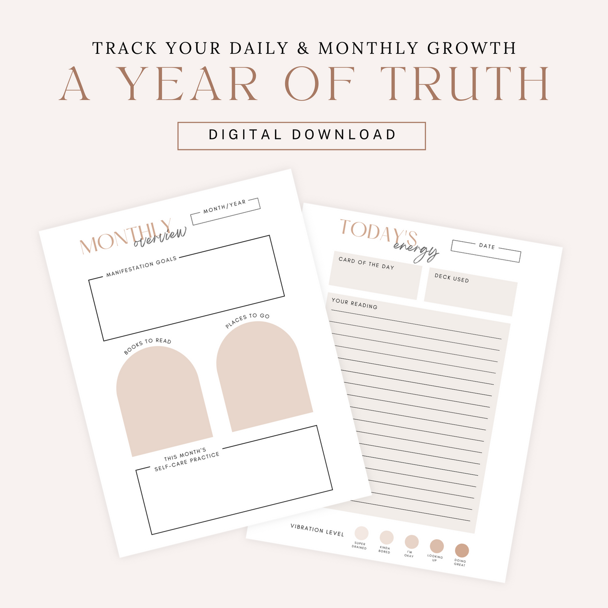 Truth Journal A Year Of Truth Journal Digital Download – Pretty Spirits