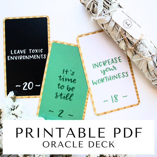 Printable Oracle Deck - My Purpose Edition