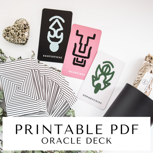 Printable Oracle Deck - The Dark Edition