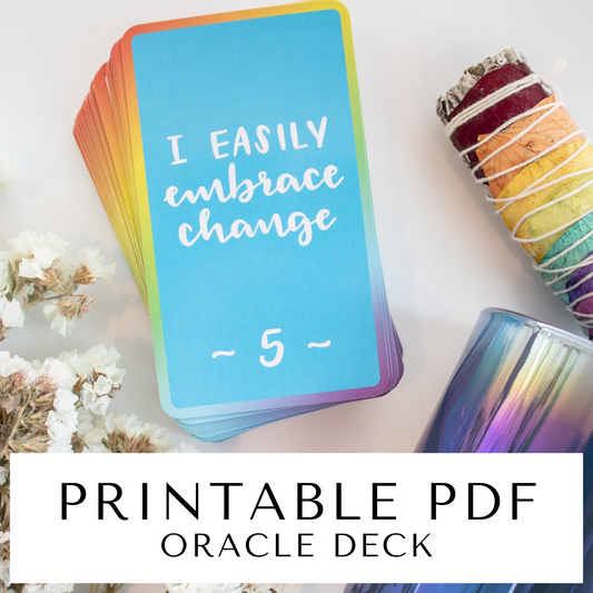Printable Oracle Deck - Affirmation Edition
