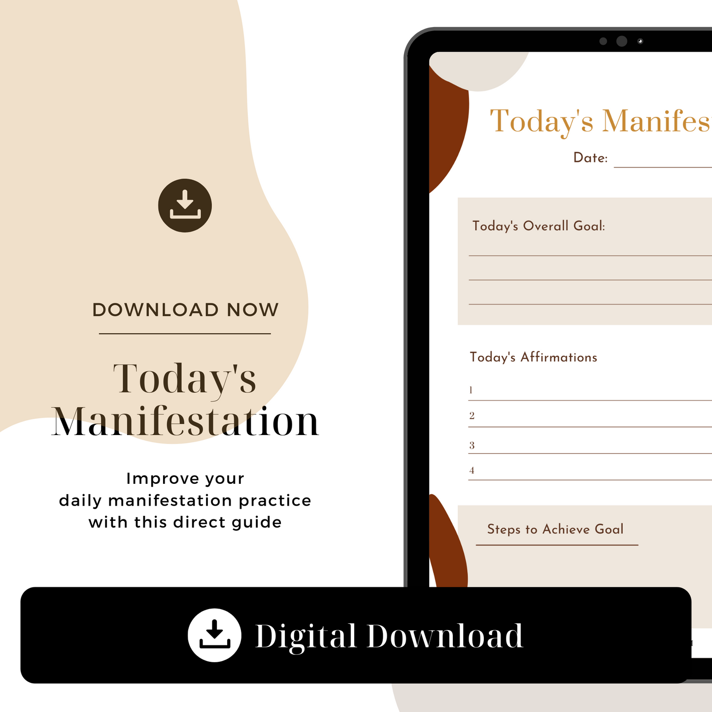 Daily Manifestation Guide Digital Download